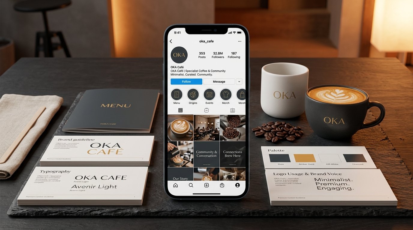 OKA Café Branding and Social Media Marketing